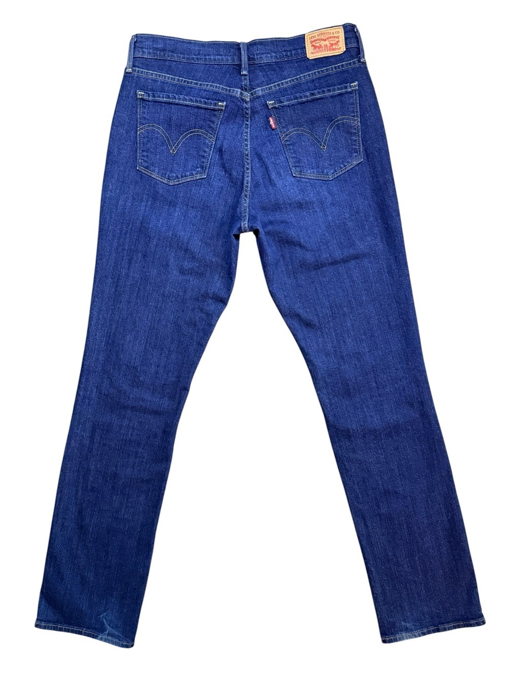 Levi’s 505 Straight Jeans Men’s 34x30 Dark Wash Classic Fit Denim - Picture 4 of 10